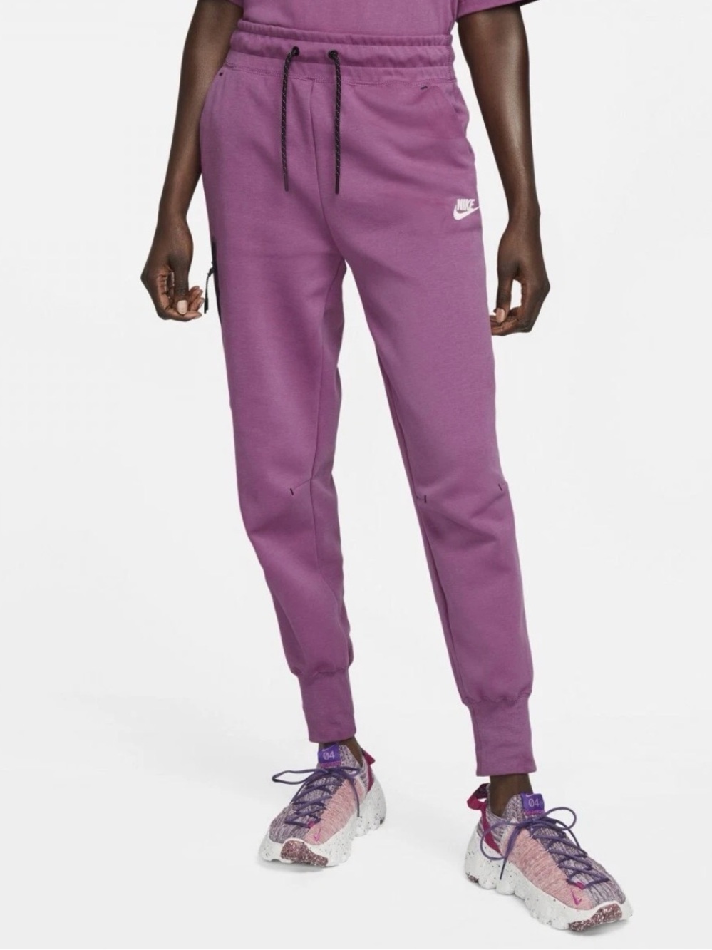 Women's NIKE Sportswear Tech Fleece Jogger Pants Purple Small